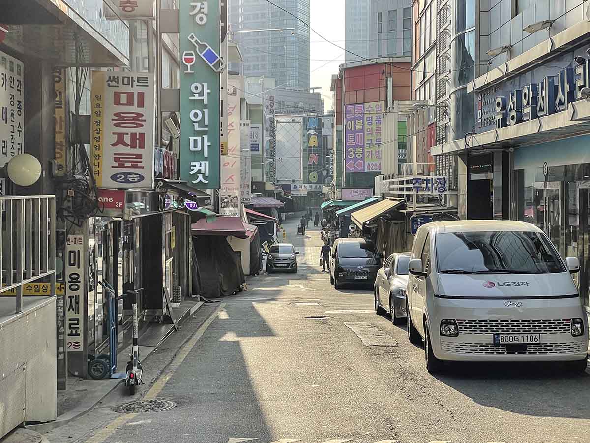 Seoul South Korea street market