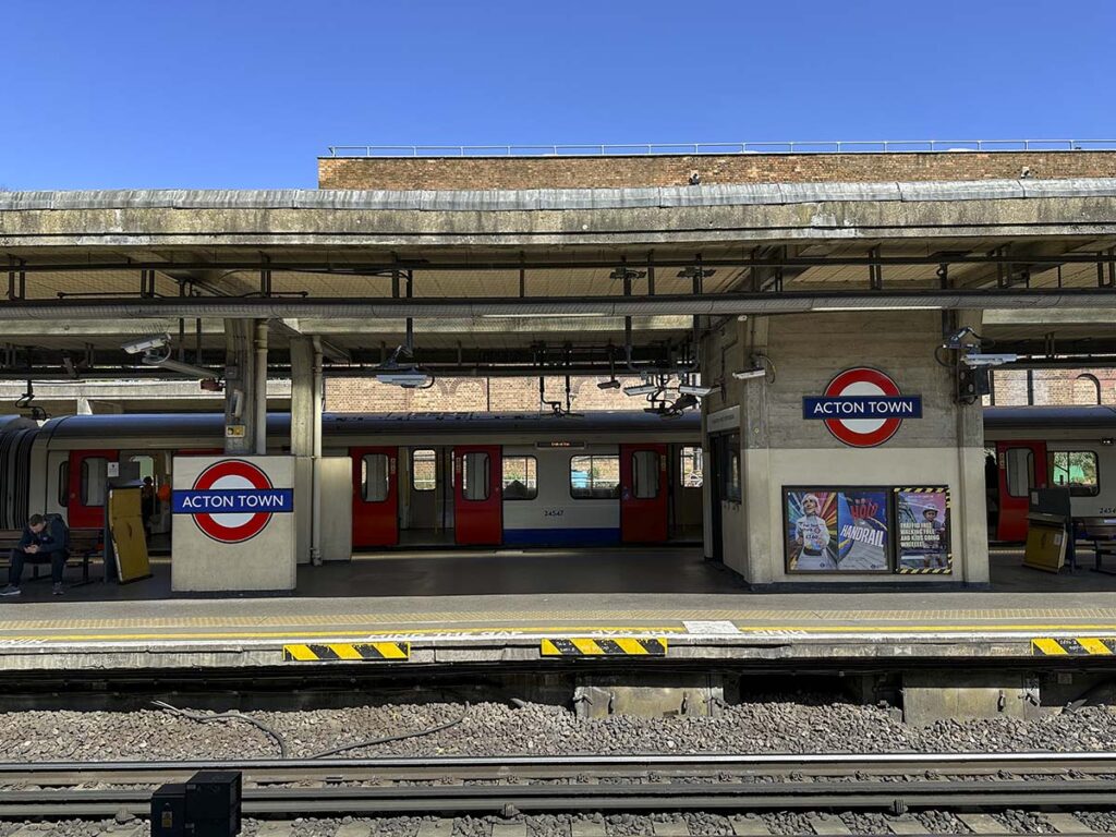 Acton town station London underground
